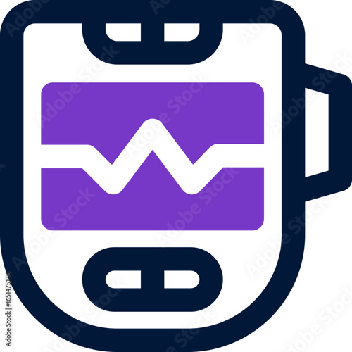 oximeter duotone icon. Sleek and modern vector icon for websites, mobile apps, marketing materials, and corporate design. Fully scalable and ready to use.