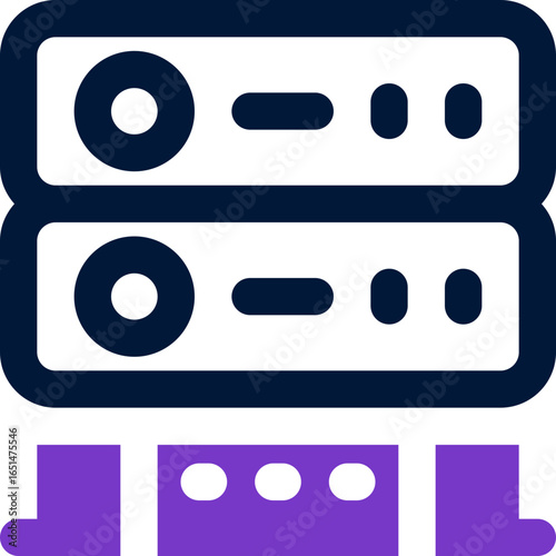 server duotone icon. Sleek and modern vector icon for websites, mobile apps, marketing materials, and corporate design. Fully scalable and ready to use.