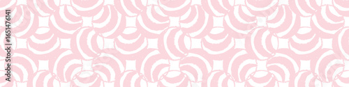Polka dot blockprint seamless vector border. Neutral unisex whimsical style for washi tape, edging and handmade print texture. spotty vintage Ribbon. 