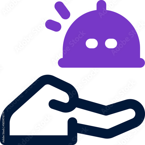 serving dish duotone icon. Sleek and modern vector icon for websites, mobile apps, marketing materials, and corporate design. Fully scalable and ready to use.