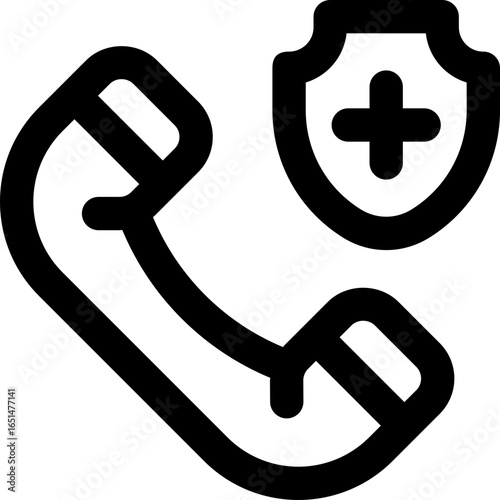 call line icon. Clean and minimalist vector icon for websites, mobile apps, presentations, and logos. Fully scalable and customizable for any project.
