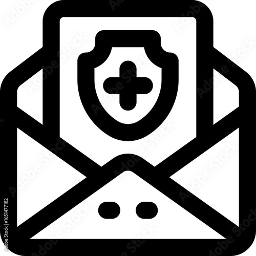 mail line icon. Clean and minimalist vector icon for websites, mobile apps, presentations, and logos. Fully scalable and customizable for any project.