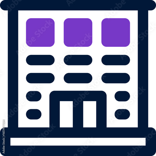 hospital duotone icon. Sleek and modern vector icon for websites, mobile apps, marketing materials, and corporate design. Fully scalable and ready to use.