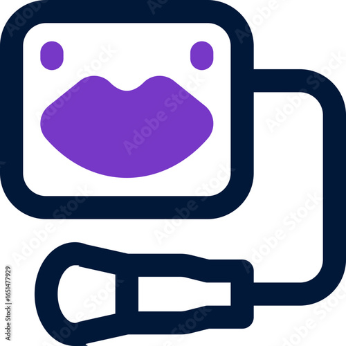 ultrasound duotone icon. Sleek and modern vector icon for websites, mobile apps, marketing materials, and corporate design. Fully scalable and ready to use.
