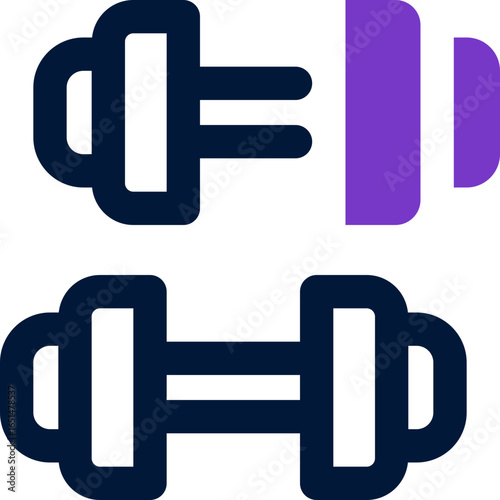 barbel duotone icon. Sleek and modern vector icon for websites, mobile apps, marketing materials, and corporate design. Fully scalable and ready to use.