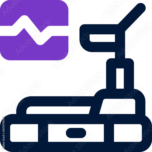 treadmill duotone icon. Sleek and modern vector icon for websites, mobile apps, marketing materials, and corporate design. Fully scalable and ready to use.