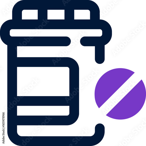pills duotone icon. Sleek and modern vector icon for websites, mobile apps, marketing materials, and corporate design. Fully scalable and ready to use.