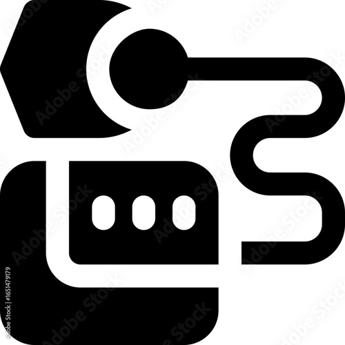 nebulizer glyph icon. Strong and solid vector icon for websites, mobile interfaces, presentations, and visual branding. High quality and easy to edit.