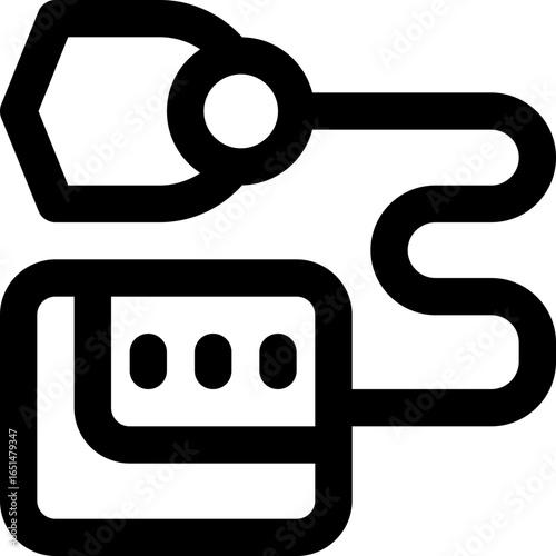 nebulizer line icon. Clean and minimalist vector icon for websites, mobile apps, presentations, and logos. Fully scalable and customizable for any project.