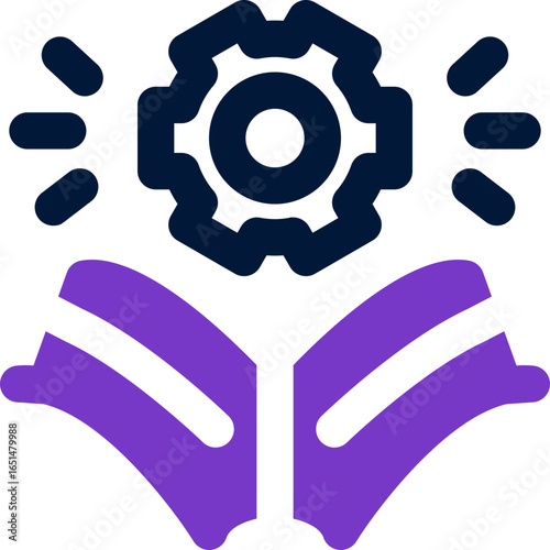 knowledge management duotone icon. Sleek and modern vector icon for websites, mobile apps, marketing materials, and corporate design. Fully scalable and ready to use.