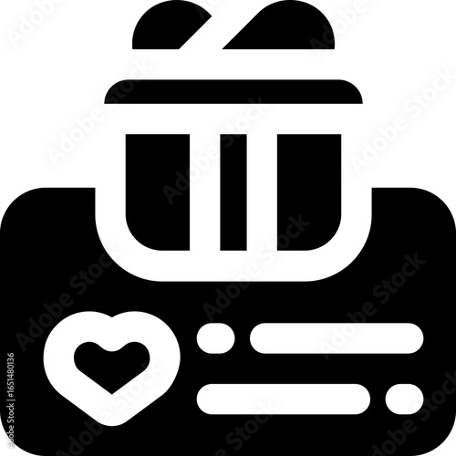 loyalty program glyph icon. Strong and solid vector icon for websites, mobile interfaces, presentations, and visual branding. High quality and easy to edit.