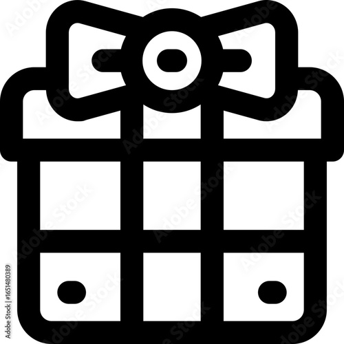 gift line icon. Clean and minimalist vector icon for websites, mobile apps, presentations, and logos. Fully scalable and customizable for any project.