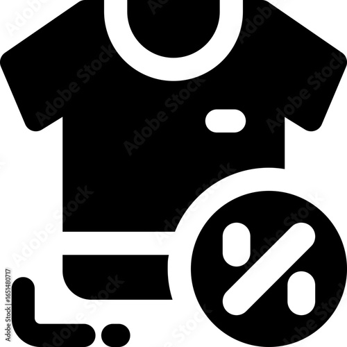 clothes glyph icon. Strong and solid vector icon for websites, mobile interfaces, presentations, and visual branding. High quality and easy to edit.