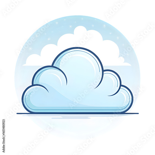 Pixel Art Cloud: Cute Blue Cloud Illustration