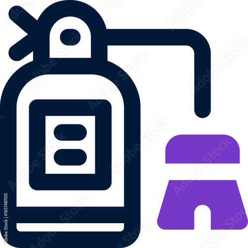 fire extinguisher duotone icon. Sleek and modern vector icon for websites, mobile apps, marketing materials, and corporate design. Fully scalable and ready to use.