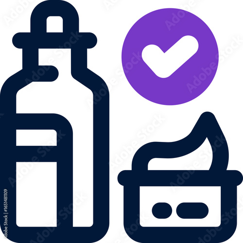cosmetic duotone icon. Sleek and modern vector icon for websites, mobile apps, marketing materials, and corporate design. Fully scalable and ready to use.
