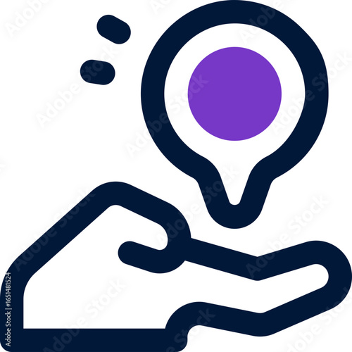 location duotone icon. Sleek and modern vector icon for websites, mobile apps, marketing materials, and corporate design. Fully scalable and ready to use.