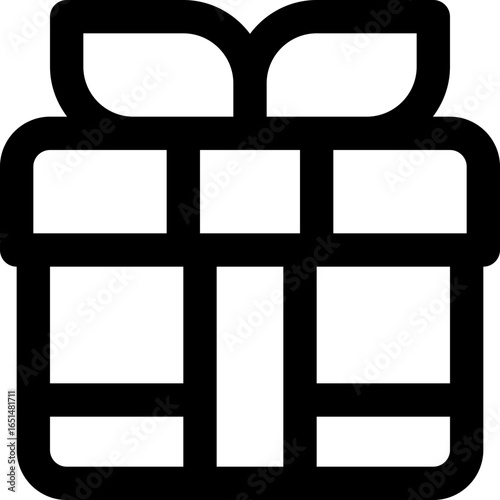 gift line icon. Clean and minimalist vector icon for websites, mobile apps, presentations, and logos. Fully scalable and customizable for any project.