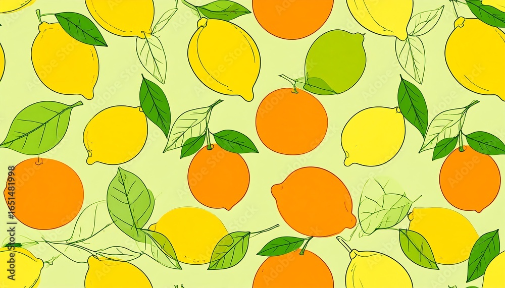 Citrus fruit pattern Citrus fruit pattern