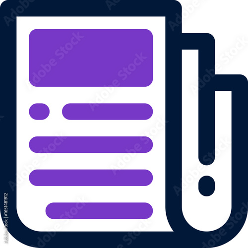 newspaper duotone icon. Sleek and modern vector icon for websites, mobile apps, marketing materials, and corporate design. Fully scalable and ready to use.
