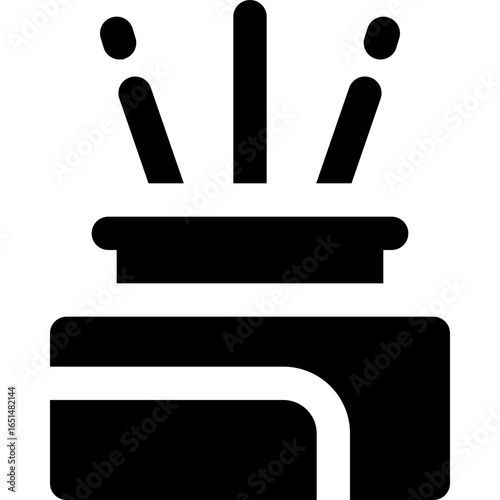 aromatherapy glyph icon. Strong and solid vector icon for websites, mobile interfaces, presentations, and visual branding. High quality and easy to edit.