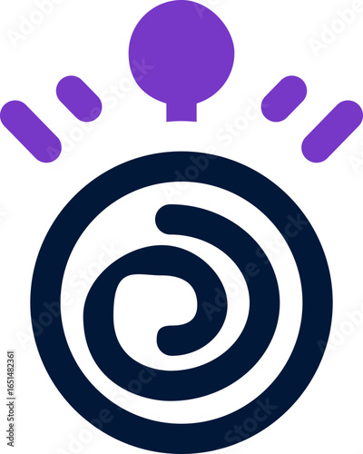 hypnosis duotone icon. Sleek and modern vector icon for websites, mobile apps, marketing materials, and corporate design. Fully scalable and ready to use.