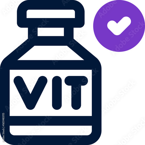 vitamine duotone icon. Sleek and modern vector icon for websites, mobile apps, marketing materials, and corporate design. Fully scalable and ready to use.
