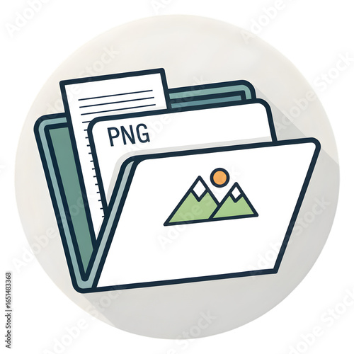 PNG File Folder Icon: Digital Asset Management System