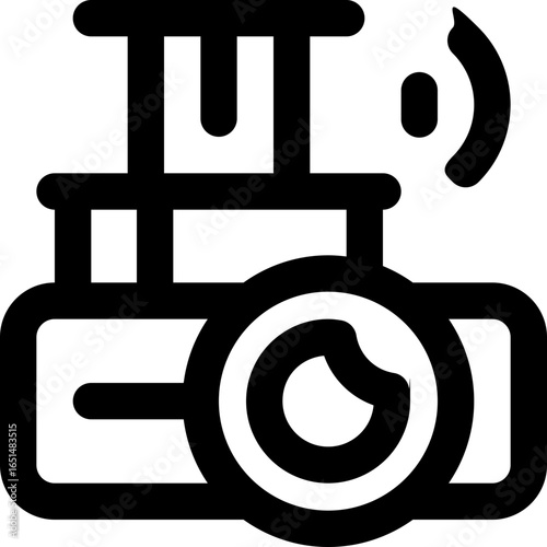projector line icon. Clean and minimalist vector icon for websites, mobile apps, presentations, and logos. Fully scalable and customizable for any project.