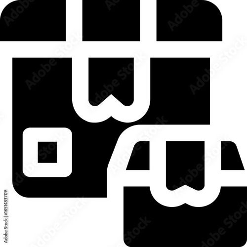 package glyph icon. Strong and solid vector icon for websites, mobile interfaces, presentations, and visual branding. High quality and easy to edit.