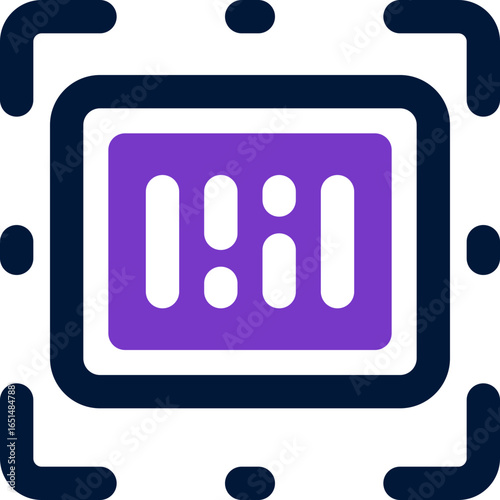 barcode duotone icon. Sleek and modern vector icon for websites, mobile apps, marketing materials, and corporate design. Fully scalable and ready to use.