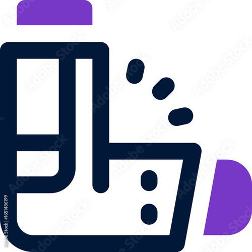 inhaler duotone icon. Sleek and modern vector icon for websites, mobile apps, marketing materials, and corporate design. Fully scalable and ready to use.