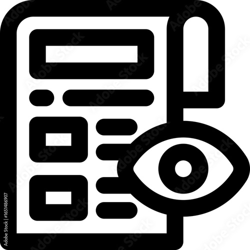 proof reading line icon. Clean and minimalist vector icon for websites, mobile apps, presentations, and logos. Fully scalable and customizable for any project.