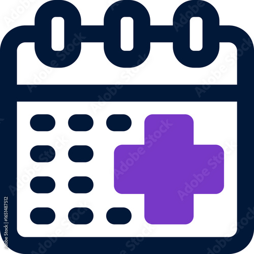 medical appointment duotone icon. Sleek and modern vector icon for websites, mobile apps, marketing materials, and corporate design. Fully scalable and ready to use.