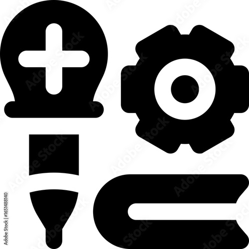 practice glyph icon. Strong and solid vector icon for websites, mobile interfaces, presentations, and visual branding. High quality and easy to edit.
