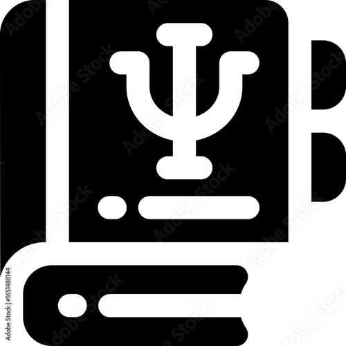 psychology glyph icon. Strong and solid vector icon for websites, mobile interfaces, presentations, and visual branding. High quality and easy to edit.