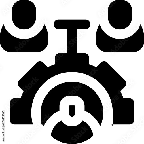 repost glyph icon. Strong and solid vector icon for websites, mobile interfaces, presentations, and visual branding. High quality and easy to edit.