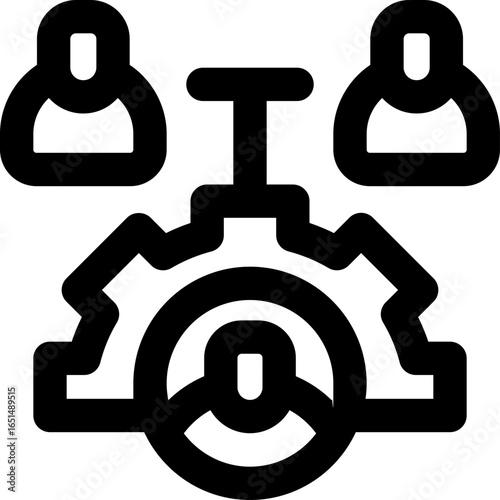 repost line icon. Clean and minimalist vector icon for websites, mobile apps, presentations, and logos. Fully scalable and customizable for any project.