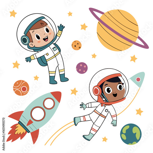 Outer Space Explorers for Kids