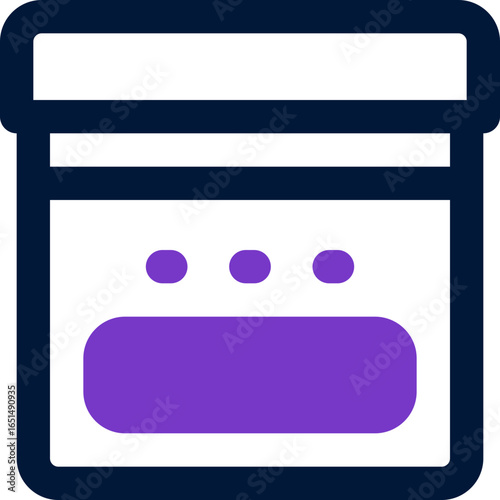 cardboard box duotone icon. Sleek and modern vector icon for websites, mobile apps, marketing materials, and corporate design. Fully scalable and ready to use.