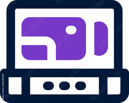 laptop duotone icon. Sleek and modern vector icon for websites, mobile apps, marketing materials, and corporate design. Fully scalable and ready to use.