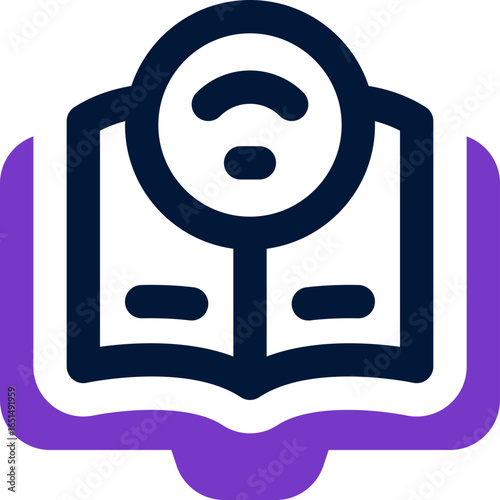 ebook duotone icon. Sleek and modern vector icon for websites, mobile apps, marketing materials, and corporate design. Fully scalable and ready to use.