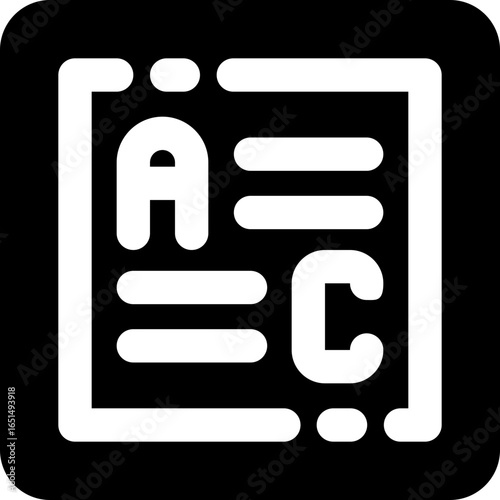 font glyph icon. Strong and solid vector icon for websites, mobile interfaces, presentations, and visual branding. High quality and easy to edit.