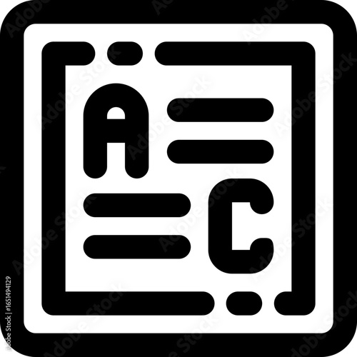 font line icon. Clean and minimalist vector icon for websites, mobile apps, presentations, and logos. Fully scalable and customizable for any project.
