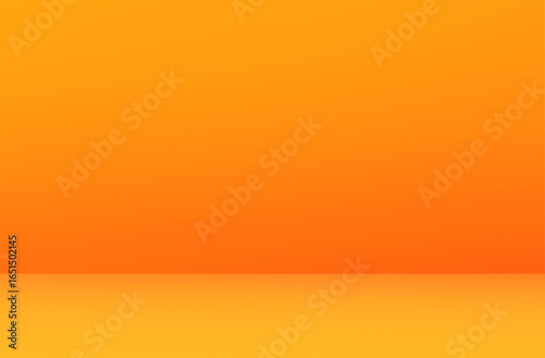 Wallpaper Mural Empty orange yellow room studio for products presentation display. Summer holiday backdrop. Cosmetic, beauty and fashion showroom. Interior golden minimal mock up design backdrop. Torontodigital.ca