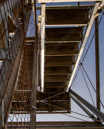a vertical shot of a fire tower