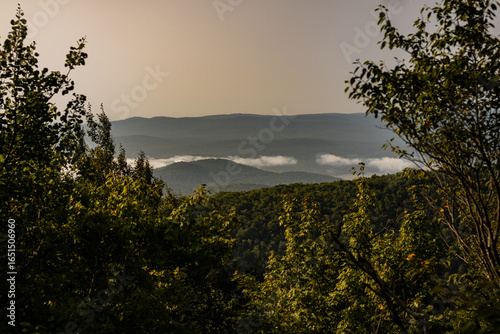 a warm mountain landscape from the Adirondacks 