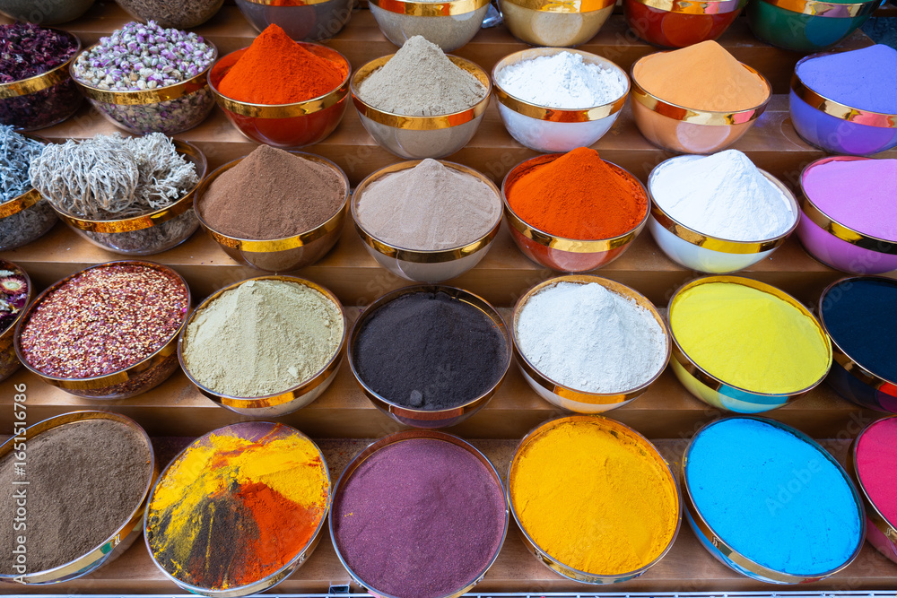 Wall Mural Traditional spices market
