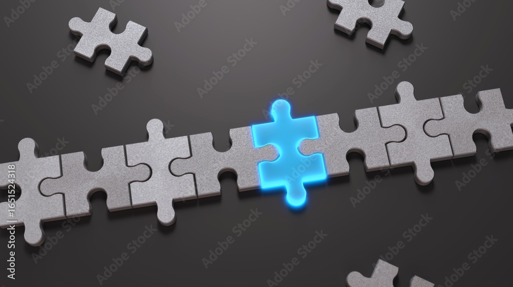 The blue missing jigsaw puzzle piece represents the final part needed to complete the solution for a successful business idea The blue missing jigsaw puzzle piece represents the final part needed to complete the solution for a successful business idea