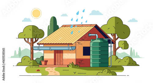 Rainwater Harvesting System For Sustainable Living and Green Home